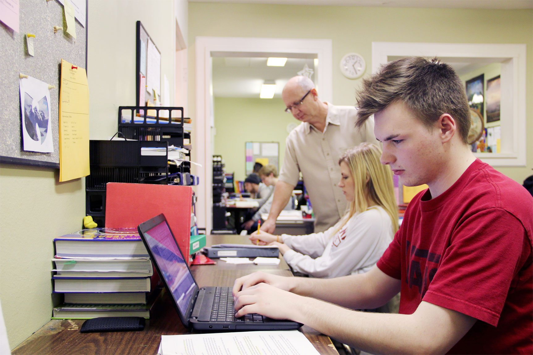 Dallas Learning Student working on a laptop